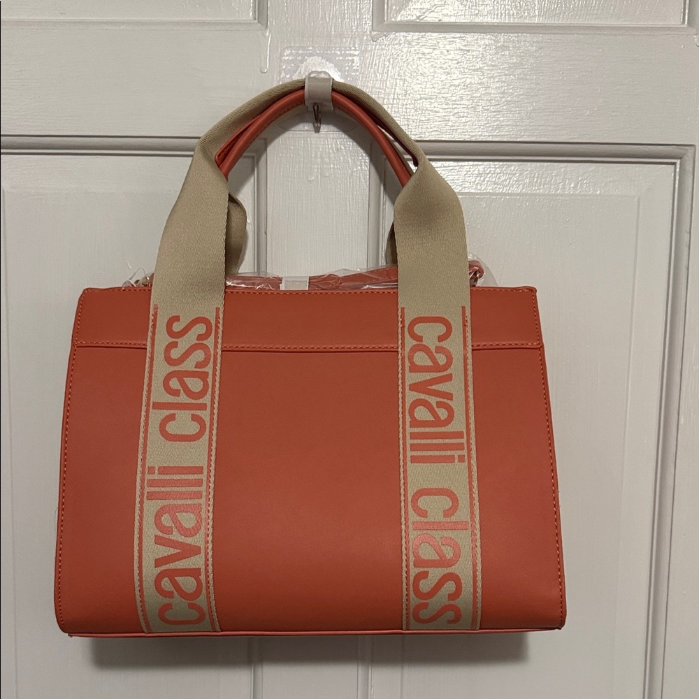 Cavalli Class Orange Tote Bag